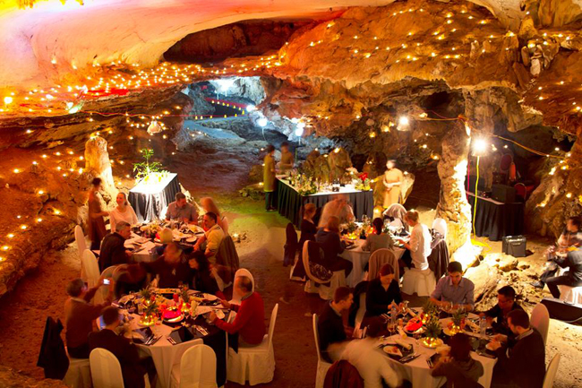 Have a dinner in a cave 